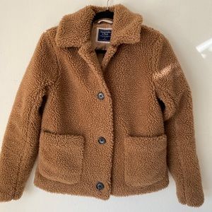 Abercrombie and Fitch cozy teddy jacket Small